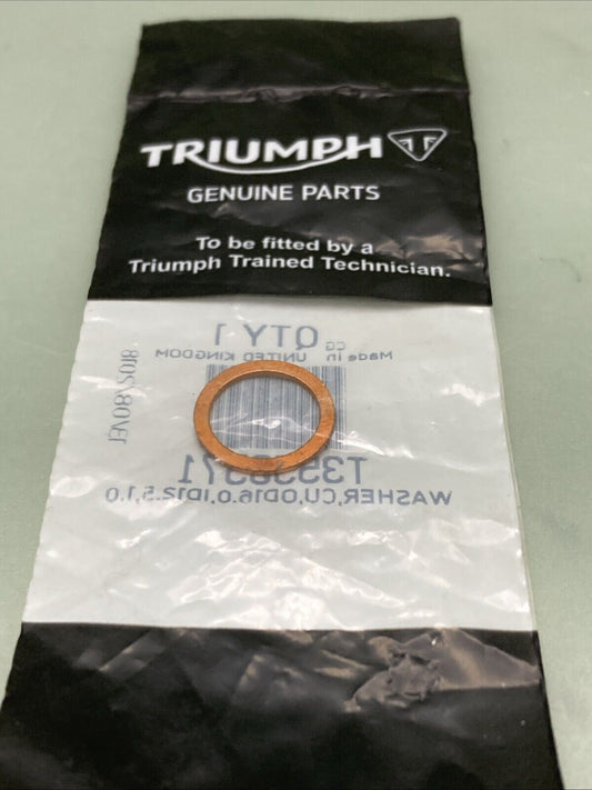 NEW GENUINE TRIUMPH T3550571 Washer, Copper