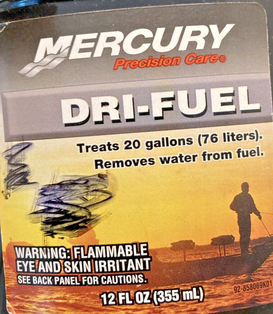 NEW GENUINE MERCURY 92-858069K01 DRI-FUEL, TREATS 20 GALLONS (76 LITERS)