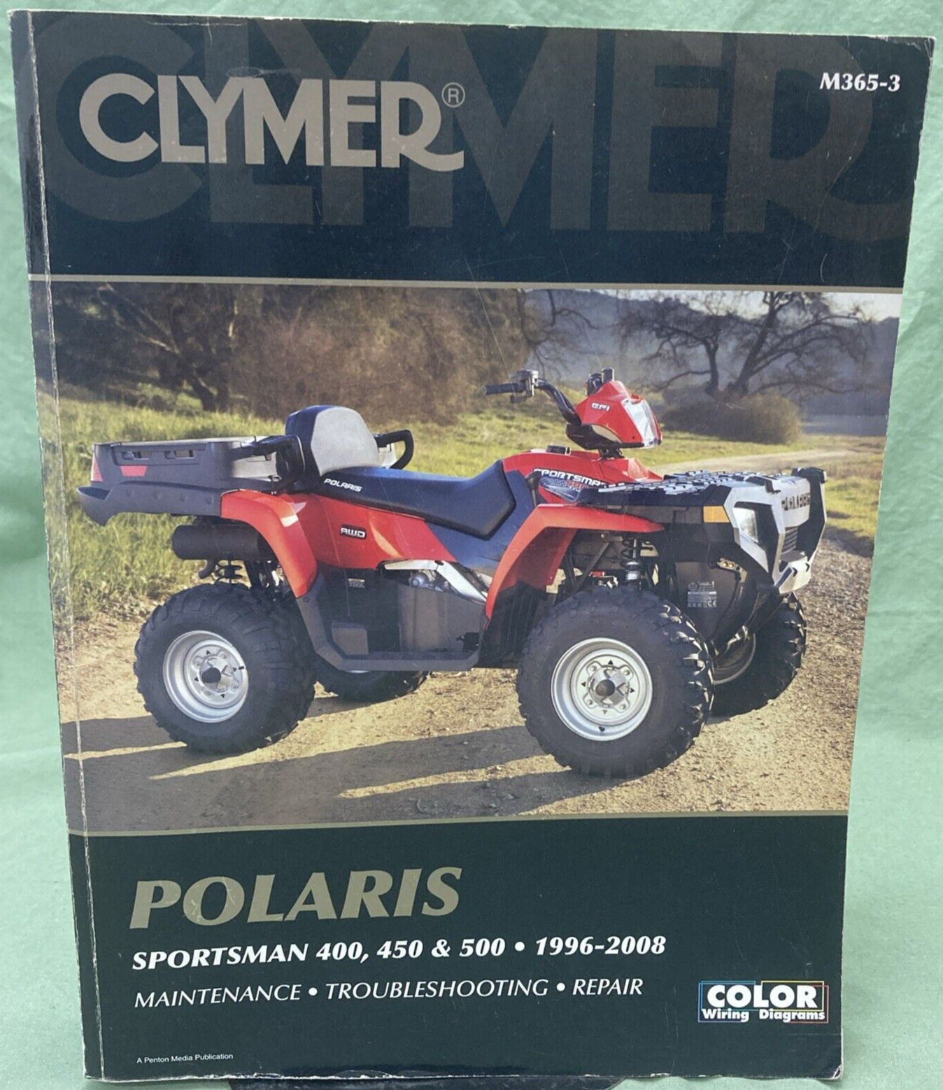 CLYMER POLARIS M365-3 Sportsman 400, 450, & 500  Service Manual 1996-2008