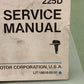 GENUINE YAMAHA LIT-18616-00-50 115D, 130D/L130D, 150D/L150D SERVICE MANUAL 1989