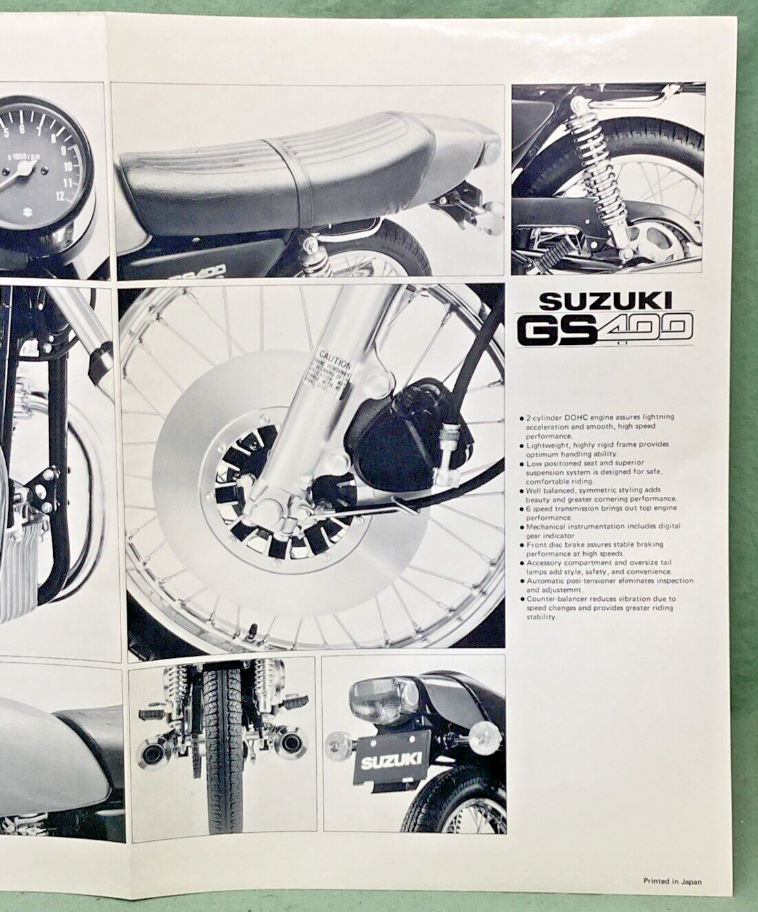 SUZUKI 99999-A2077- 001 GS750/GS400 MARKETING MATERIALS