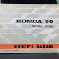 GENUINE HONDA 311022 CT90 OWNER'S MANUAL '90