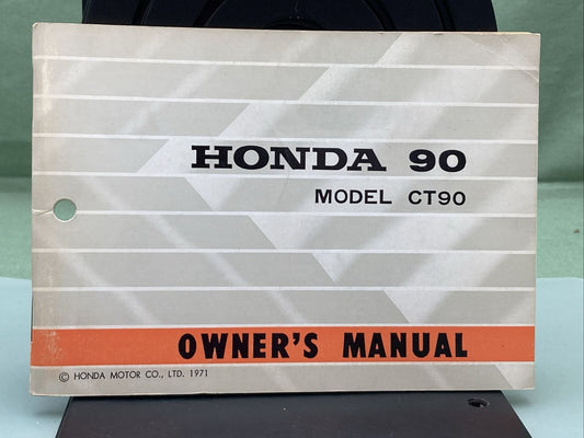 GENUINE HONDA 311022 CT90 OWNER'S MANUAL '90