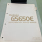 GENUINE SUZUKI 99501-36010-03E GS650E SUPPLEMENTARY SERVICE MANUAL 1981