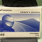 GENUINE HONDA 31MCH600 VTX1800C VTX OWNER'S MANUAL '02