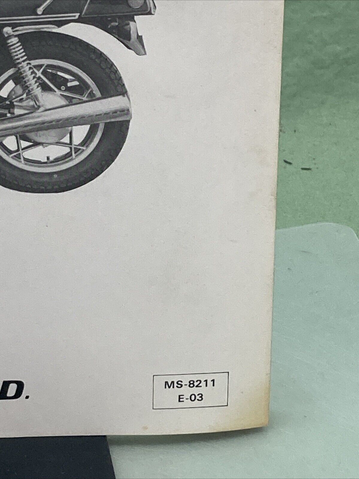 GENUINE SUZUKI MS-8211E-03 GS850GX ASSEMBLY AND PRE-DELIVERY SERVICE GUIDE