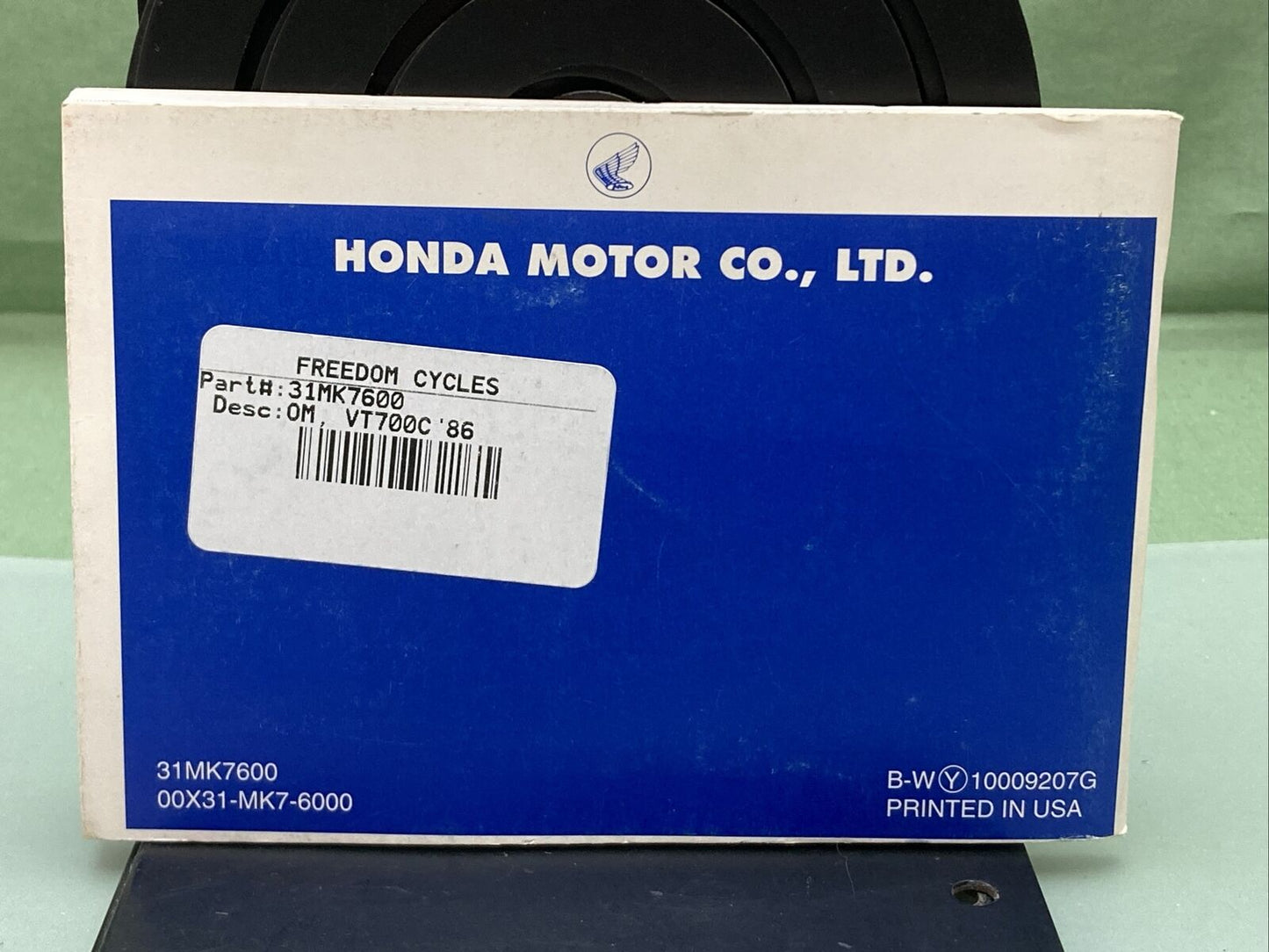 GENUINE HONDA 31MK7600 VT700C SHADOW OWNER'S MANUAL '86