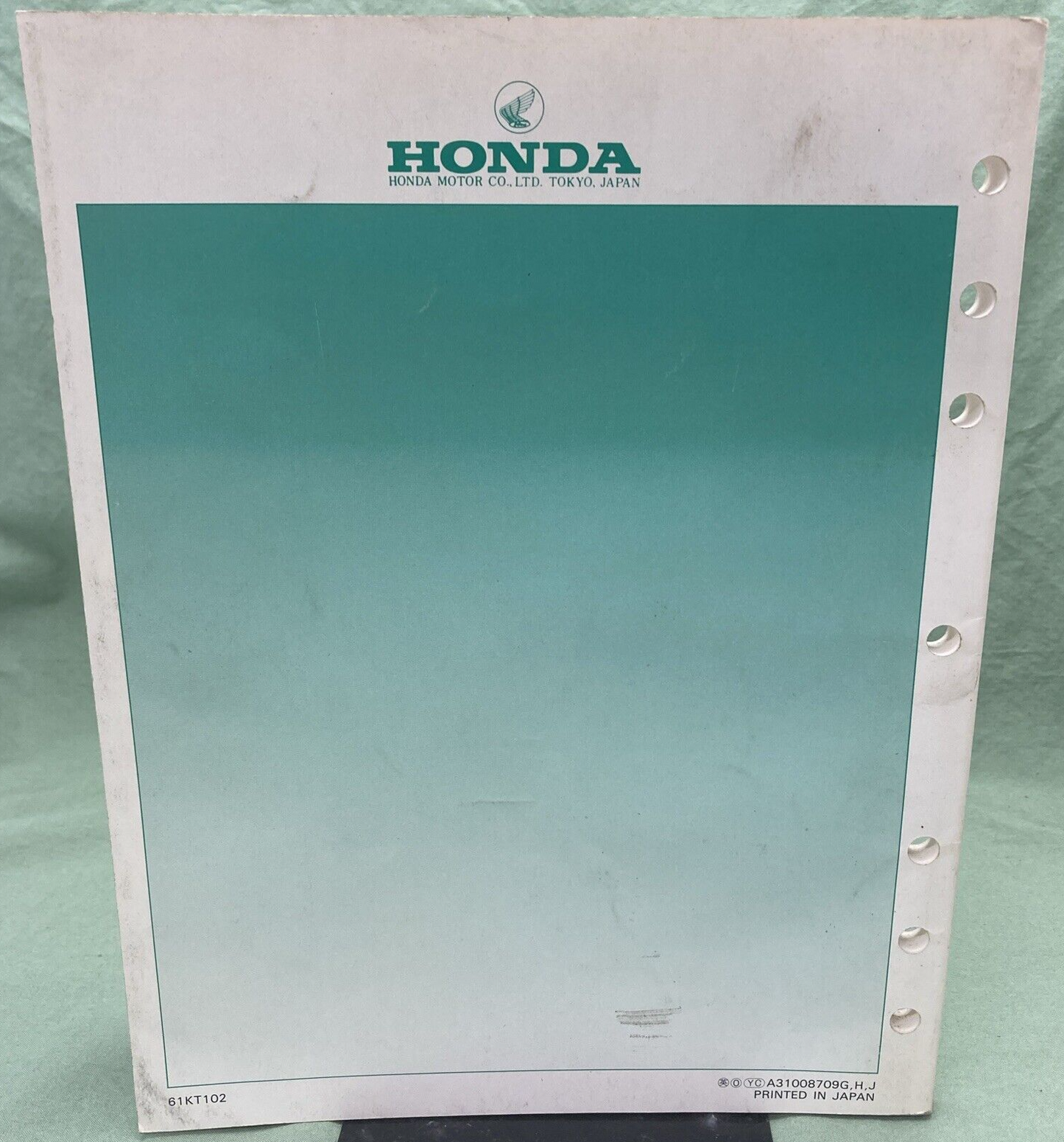 HONDA 61KT102 XR250R SERVICE MANUAL 1986-1988