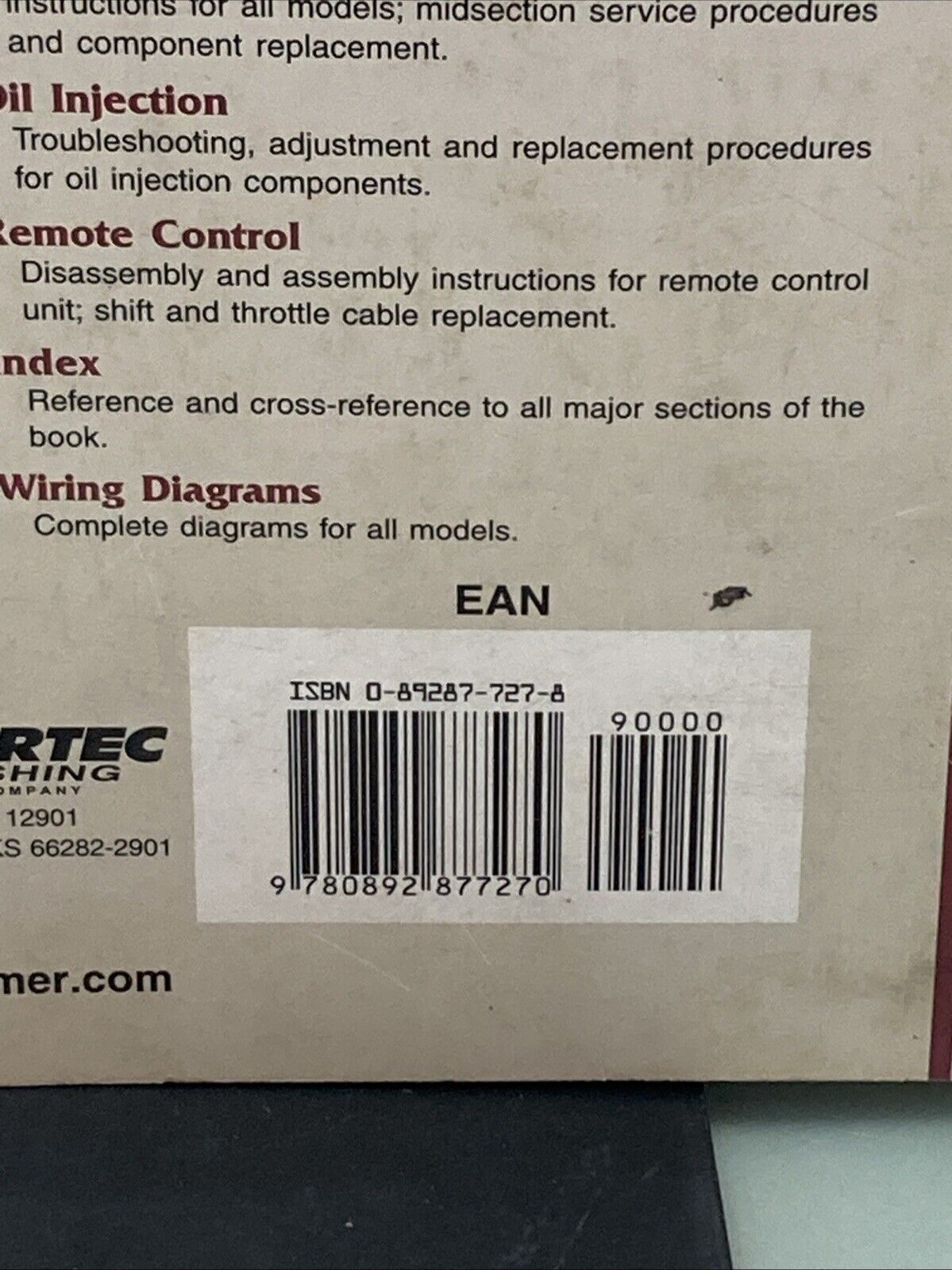 GENUINE CLYMER B785 YAMAHA OUTBOARD 2-250 HP TWO-STROKE 1996-1998 SHOP MANUAL