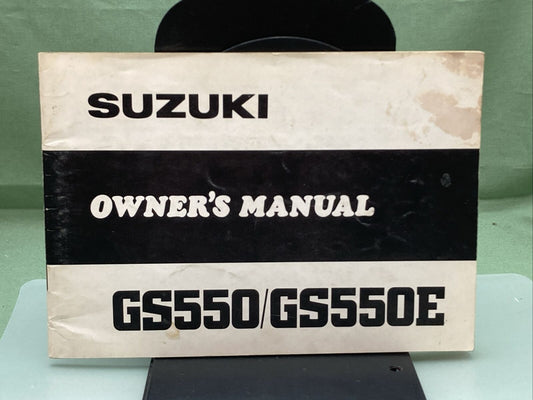 GENUINE SUZUKI 99011-47021-03A GS550/GS550E OWNER'S MANUAL