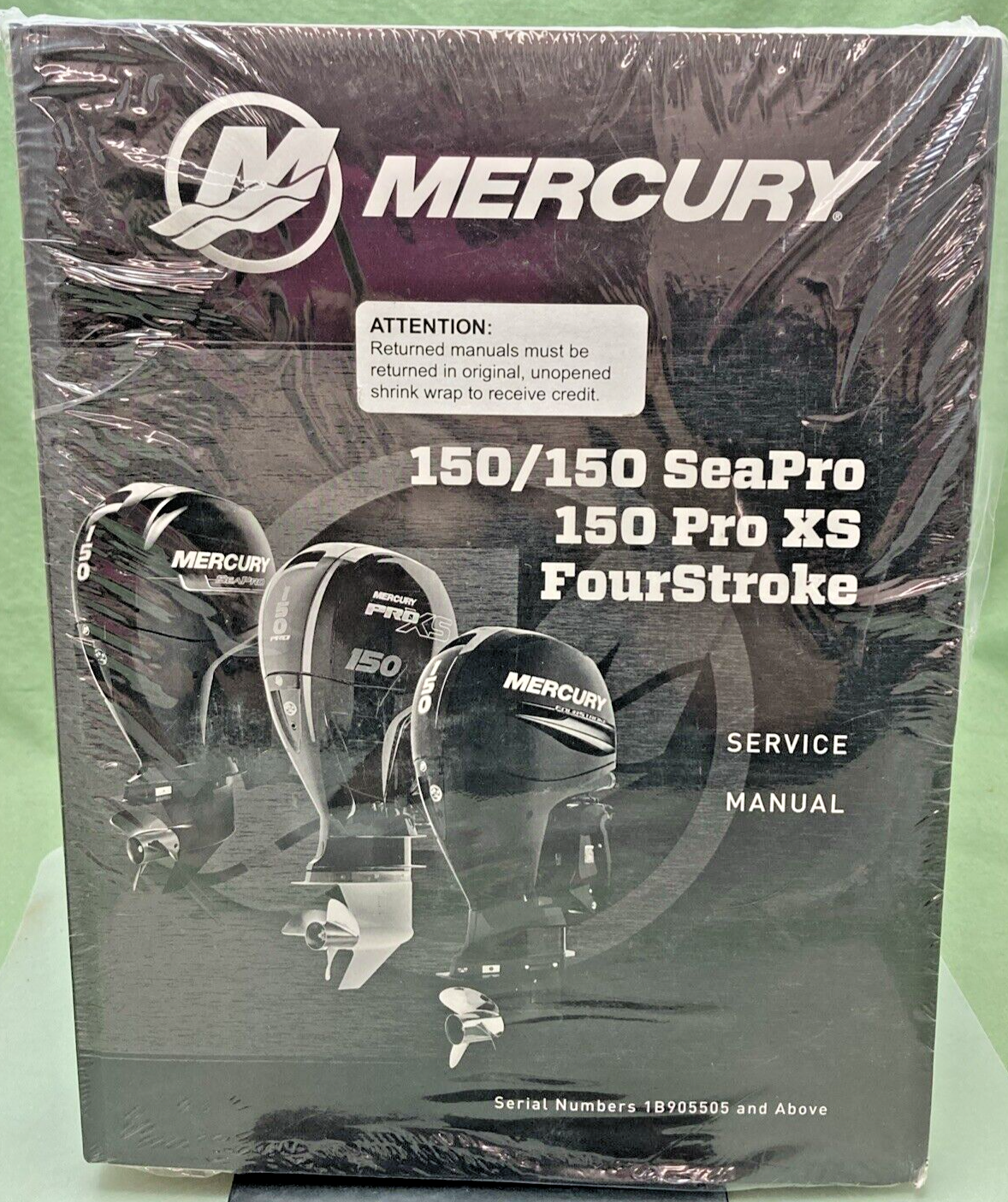 NEW MERCURY 90-8M0146867 150/150 SEAPRO, 150 PRO XS FOURSTROKE SER. MANUAL '18