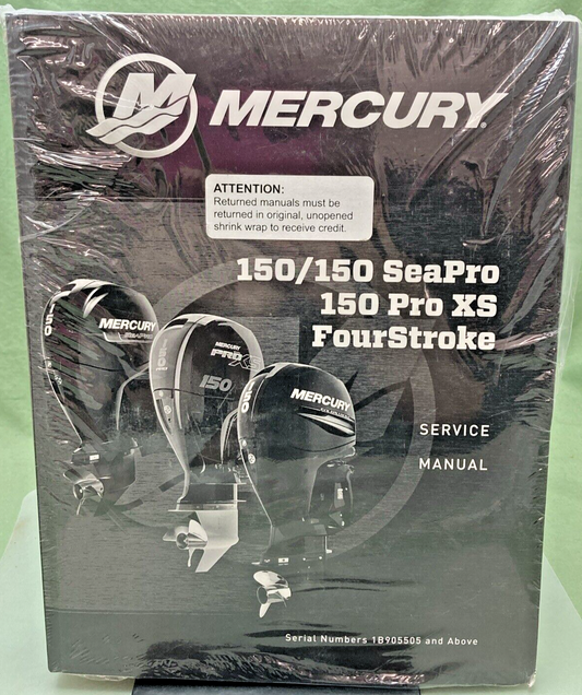 NEW MERCURY 90-8M0146867 150/150 SEAPRO, 150 PRO XS FOURSTROKE SER. MANUAL '18