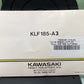 GENUINE KAWASAKI 99920-1377-01 KLF 185 BAYOU OWNER'S MANUAL