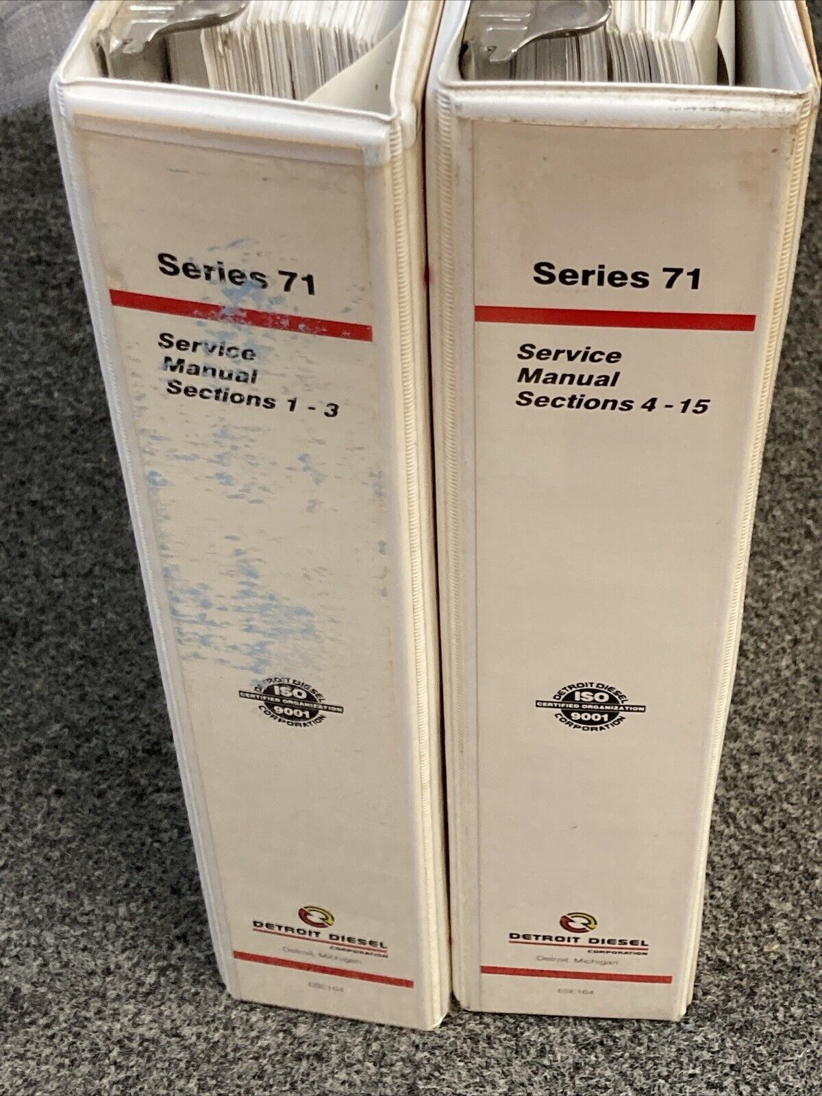 DETROIT DIESEL SERIES 71 SERVICE MANUAL 2 VOLUME SET - MISSING CH 10 & 11