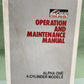 GENUINE MERCURY 90-821047930 ALPHA I OPERATION & MAINTENANCE MANUAL 4 CYL 1992