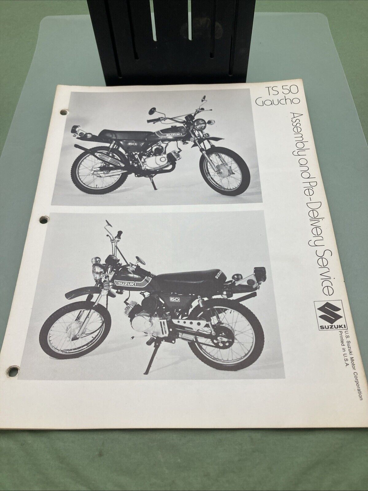 GENUINE SUZUKI TS50 GAUCHO ASSEMBLY AND PRE-DELIVERY SERVICE GUIDE