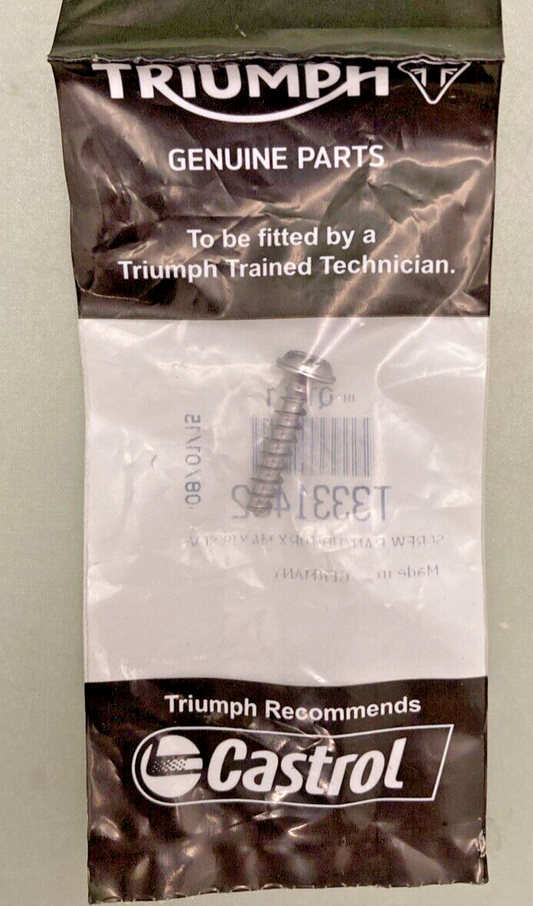 NEW GENUINE TRIUMPH T3331432 - Screw, Pan/hd, Torx, M4X18, Slv