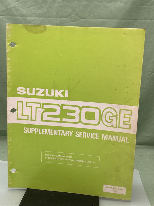 GENUINE SUZUKI 99501-42010-01E SUPPLEMENTARY SERVICE MANUAL LT230GE