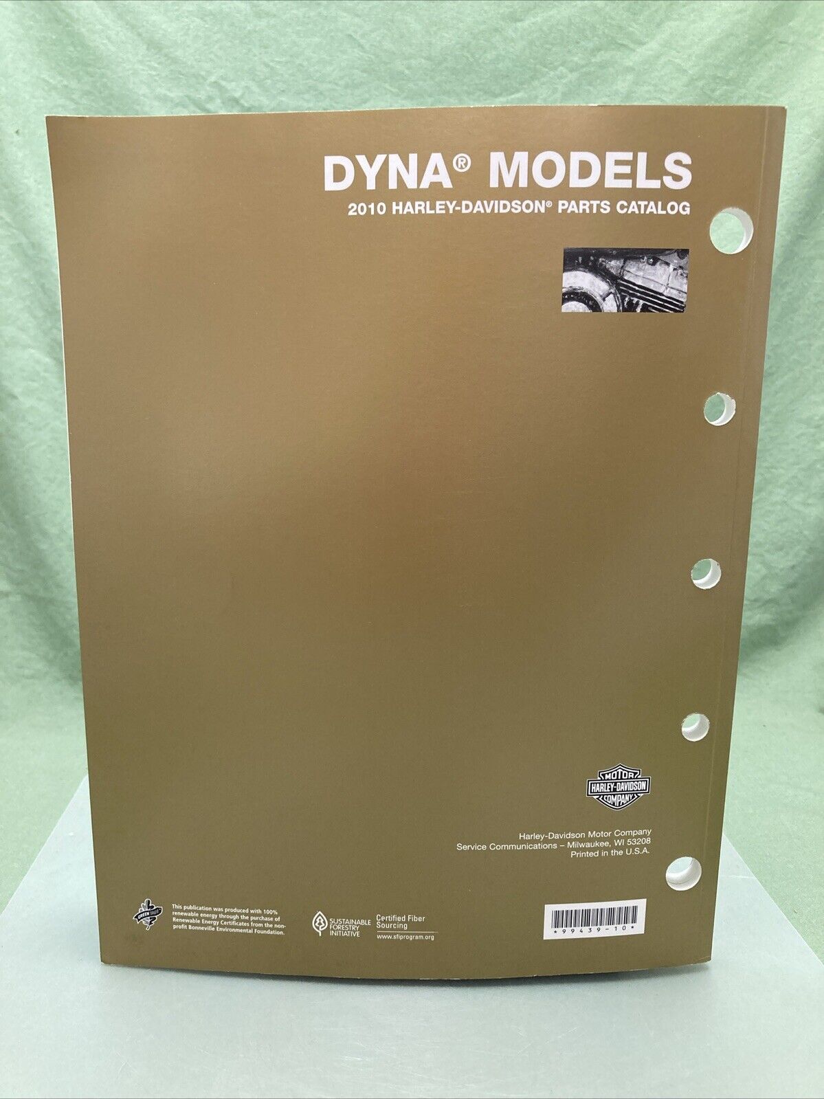 HARLEY DAVIDSON 99439-10 DYNA MODELS 2010 PARTS CATALOG