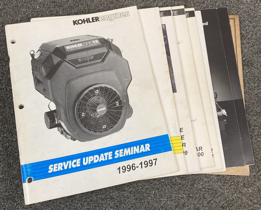 QTY 9 GENUINE KOHLER ENGINES 1996-2013 SERVICE UPDATE SEMINAR MANUALS