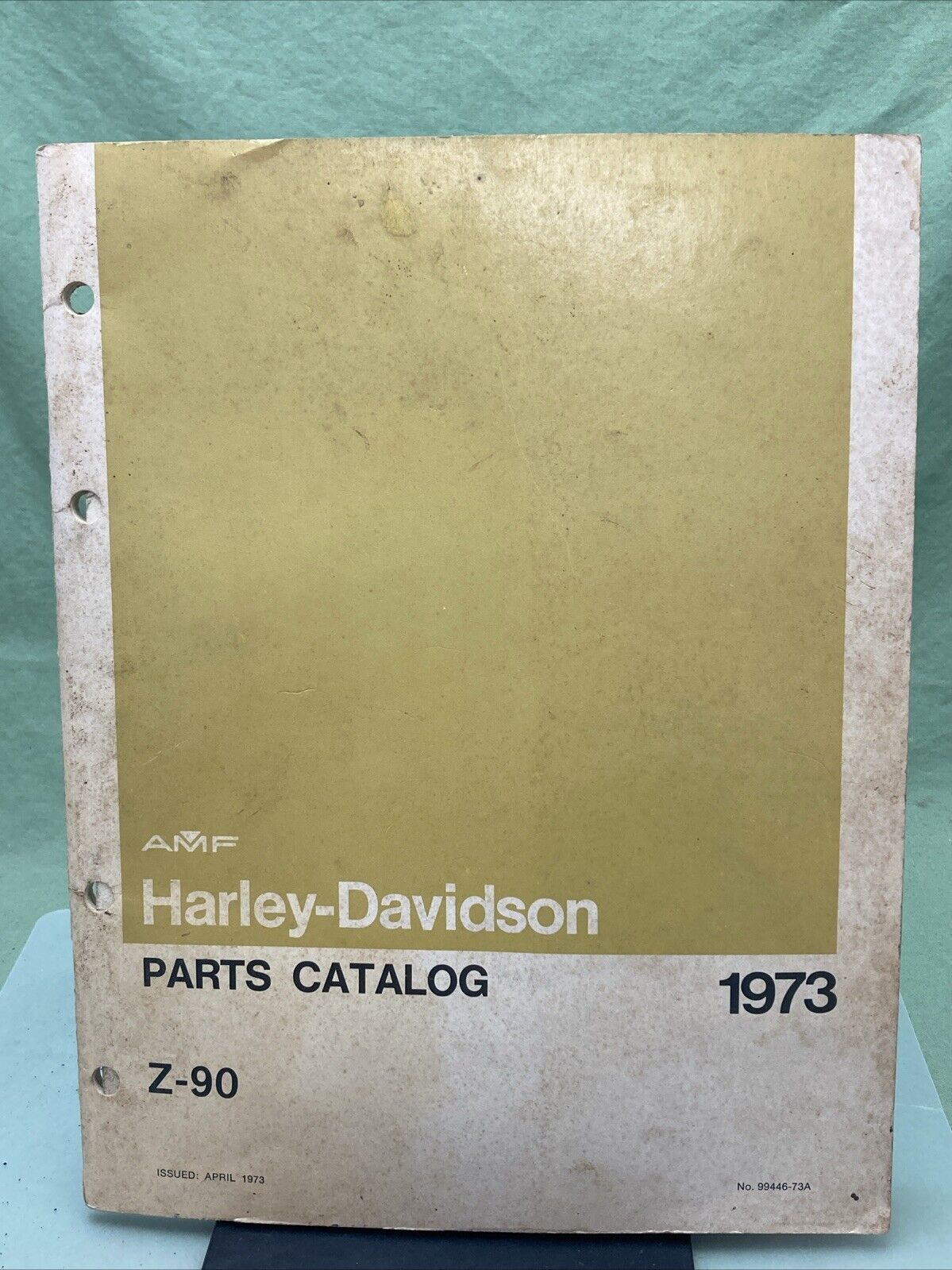 GENUINE HARLEY DAVIDSON AMF 99446-73A Z-90 PARTS CATALOG 1973