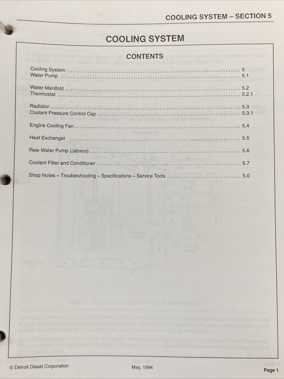 DETROIT DIESEL SERIES 71 SERVICE MANUAL 2 VOLUME SET - MISSING CH 10 & 11