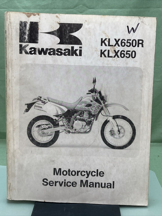 GENUINE KAWASAKI 99924-1162-04 KLX650R/KLX650 MOTORCYCLE SERVICE MANUAL