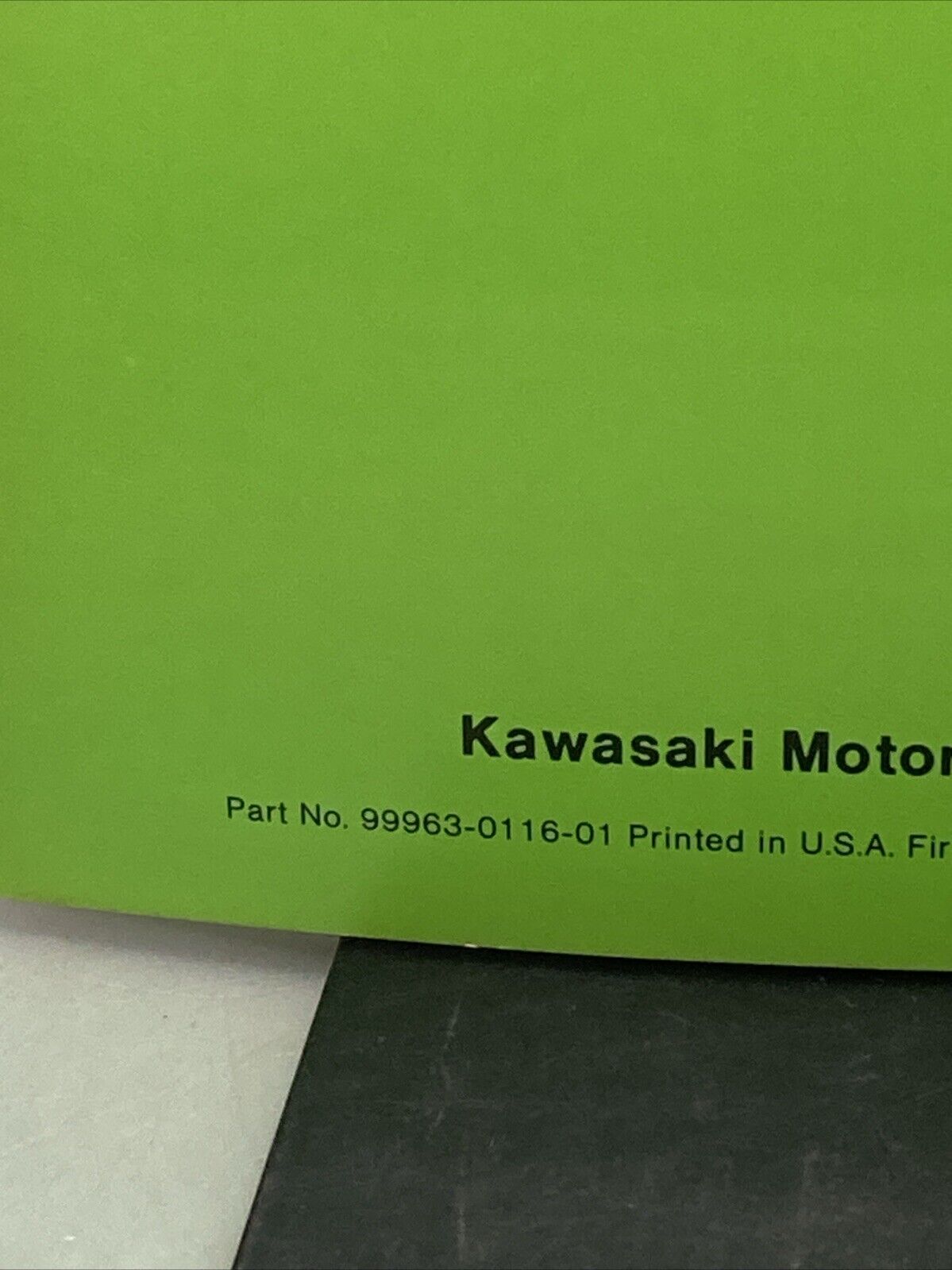 GENUINE KAWASAKI 99963-0116-01 KDX250-A1 MOTORCYCLE ASSY AND PREP MANUAL 1980