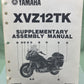 YAMAHA LIT-11666-03-35 XVZ12TK SUPPLEMENTARY ASSEMBLY MANUAL 26H-28107-10