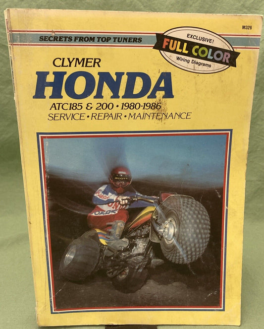 CLYMER M326 HONDA ATC185 & 200 SERVICE MANUAL 1980-1986