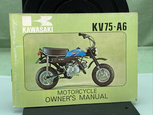 GENUINE KAWASAKI 99997-890-01 KV75-A6 OWNER'S MANUAL