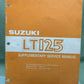 GENUINE SUZUKI 99501-41090-01E SUPPLEMENTARY SERVICE MANUAL LT125