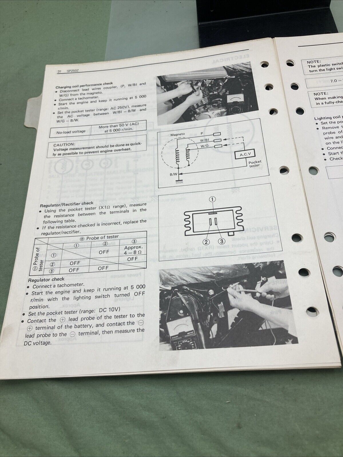 GENUINE SUZUKI 99501-42000-03E SP250 SUPPLEMENTARY SERVICE MANUAL 1982