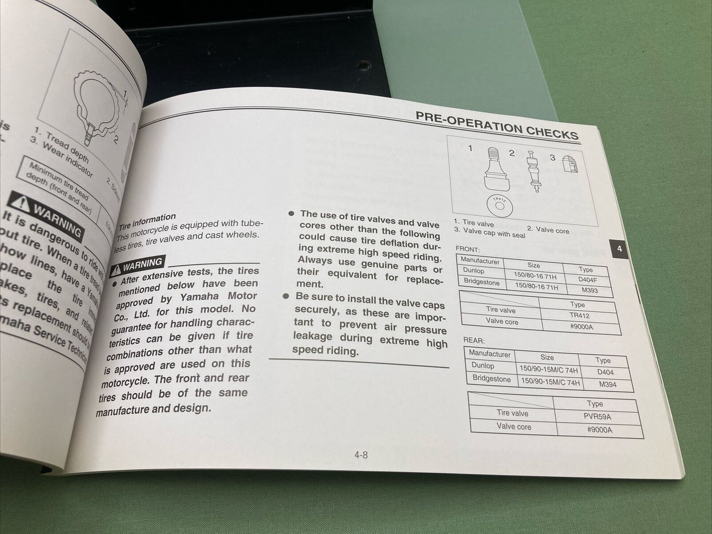 GENUINE YAMAHA LIT116261016 ROYAL STAR XVZ13A/13 AT OWNER'S MANUAL