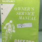 GENUINE SUZUKI 99011-05D56-03A OWNER'S SERVICE MANUAL RMX250