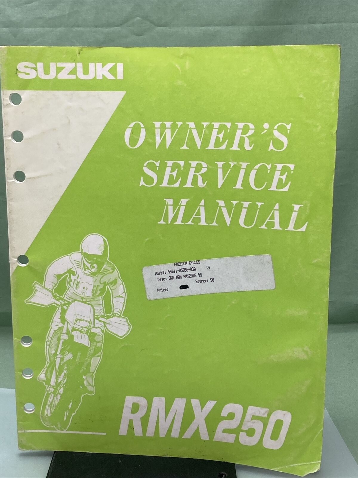 GENUINE SUZUKI 99011-05D56-03A OWNER'S SERVICE MANUAL RMX250