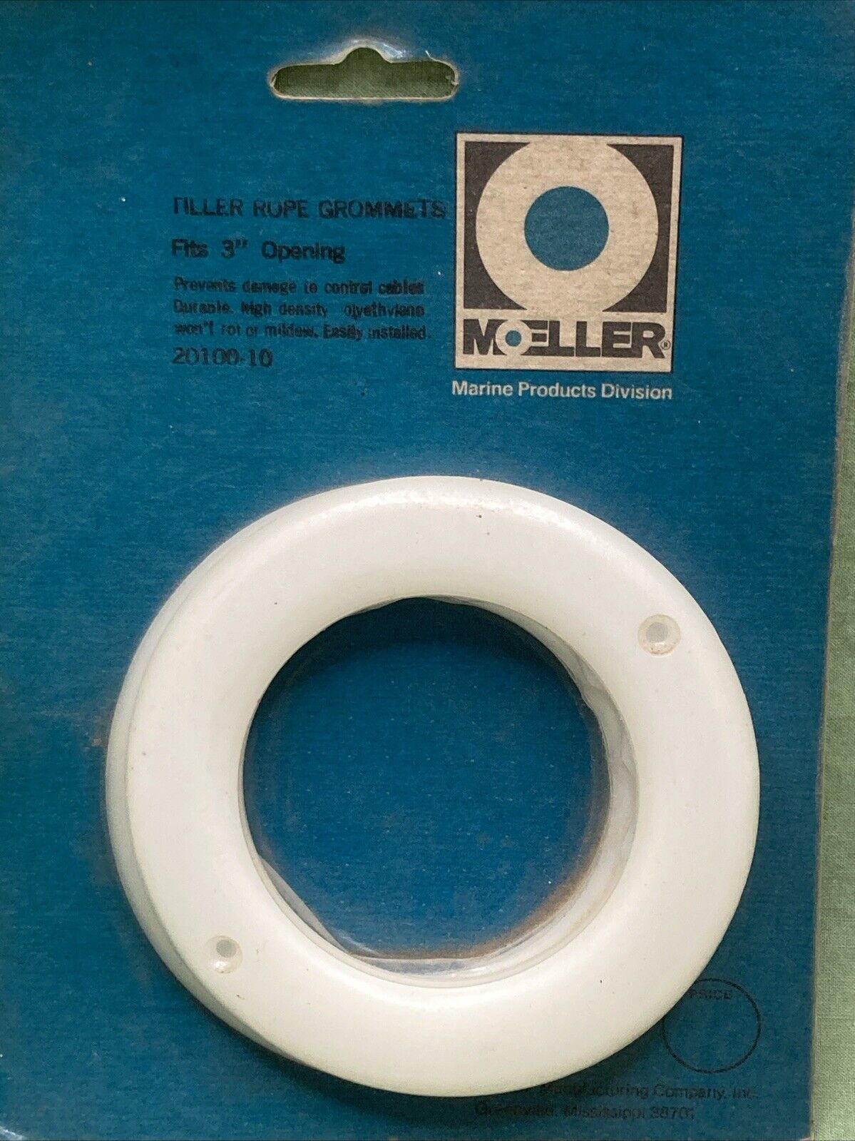 SET OF 2 NEW GENUINE MOELLER 20100-10 TILLER ROPE GROMMET FITS 3"