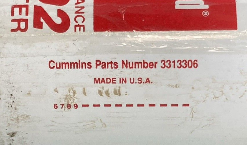 NEW GENUINE FLEETGUARD FF202 FUEL FILTER CUMMINS 3313306