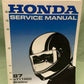 HONDA 61MM800 VT1000C SHADOW SERVICE MANUAL 1987