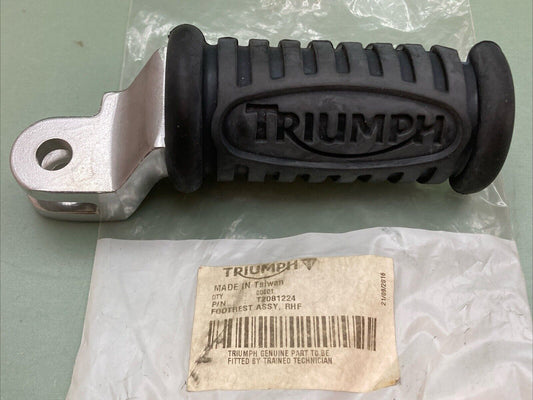 NEW GENUINE TRIUMPH T2081224 Footrest Assembly, Rhf