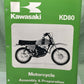 GENUINE KAWASAKI 99931-1054-01 KD80 MOTORCYCLE ASSY AND PREP MANUAL 1979