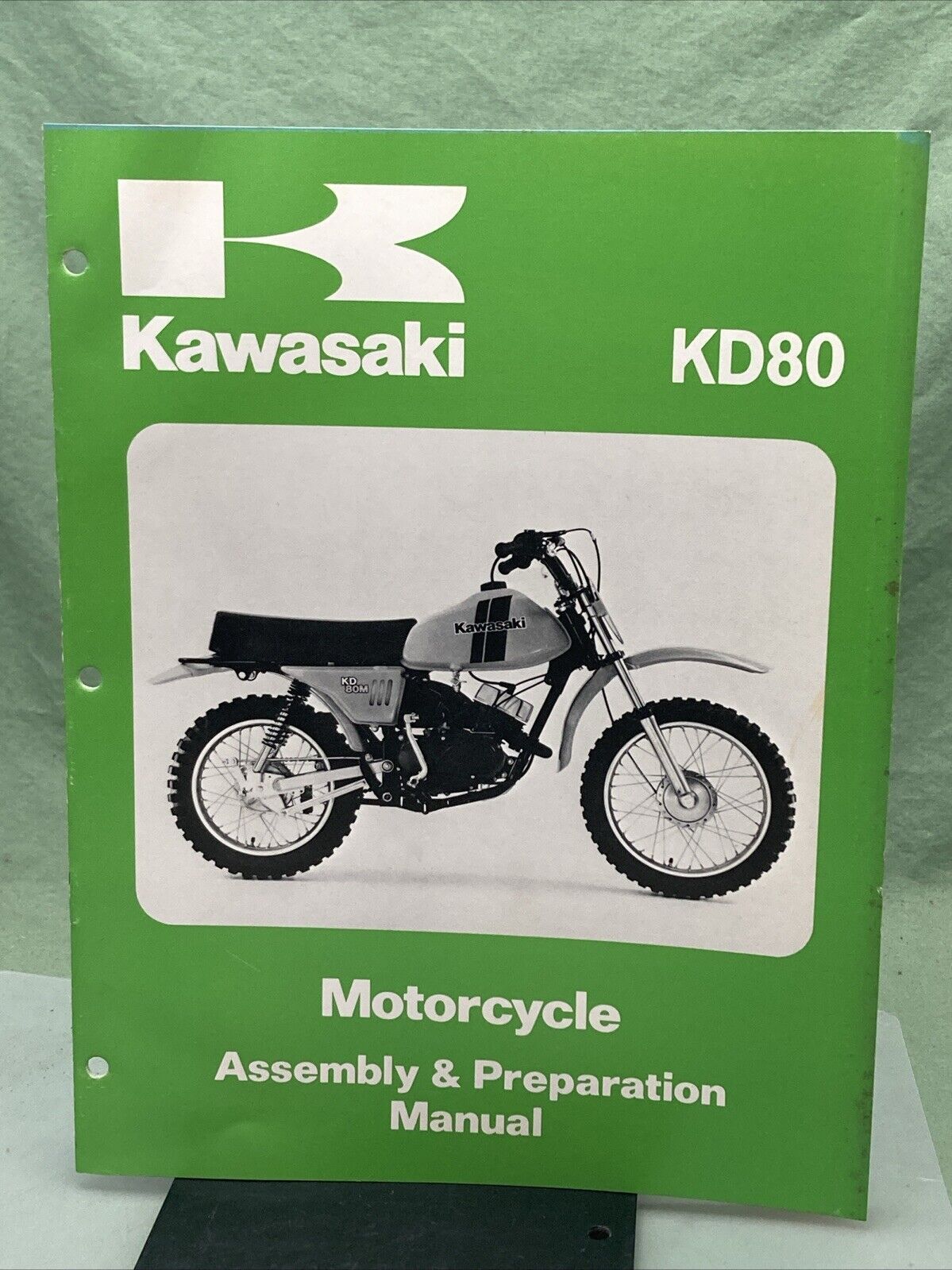 GENUINE KAWASAKI 99931-1054-01 KD80 MOTORCYCLE ASSY AND PREP MANUAL 1979