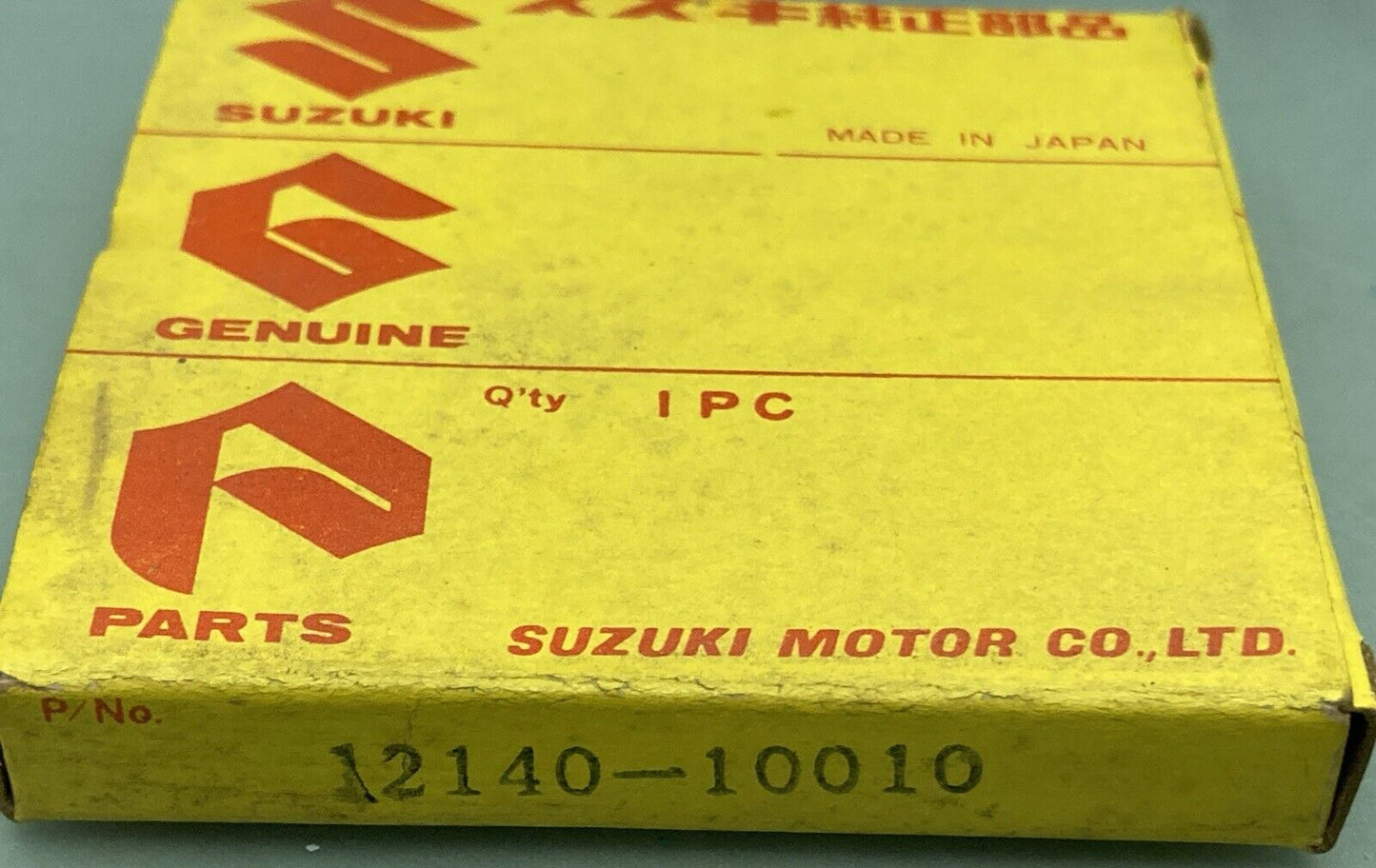 QTY2 NEW GENUINE SUZUKI 12140-10010 PISTON RING SET, 1968 SUZUKI T200 TC200