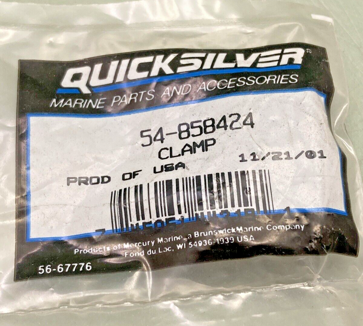 NEW GENUINE MERCURY QUICKSILVER 54-858424 CLAMP