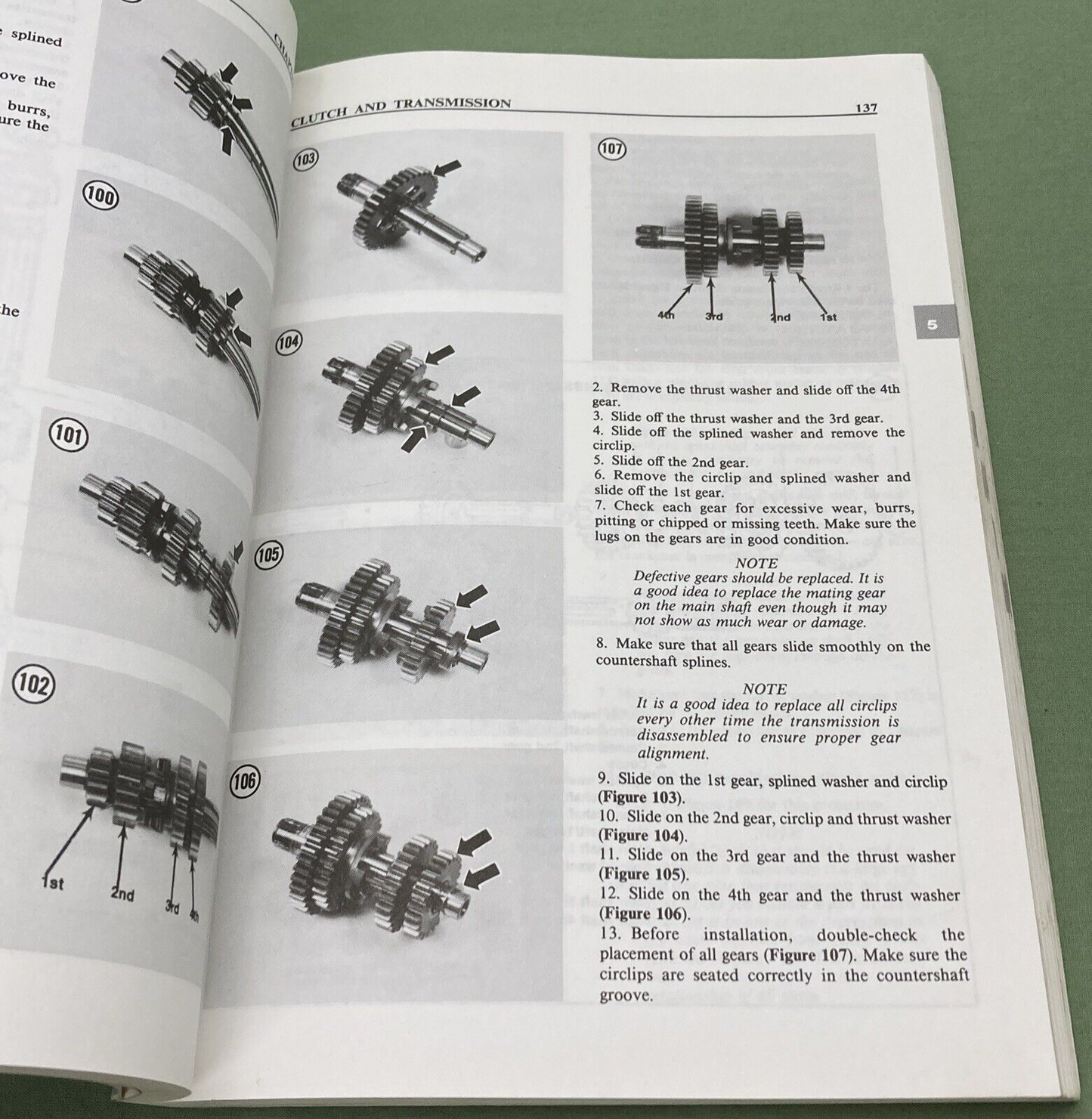 CLYMER M311 HONDA ATC TRX FOURTRAX 70-125 SERVICE MANUAL 1970-1987