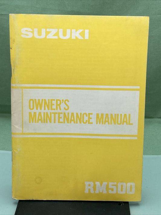 GENUINE SUZUKI 99011-14222-03A RM500 OWNER'S MANUAL '82