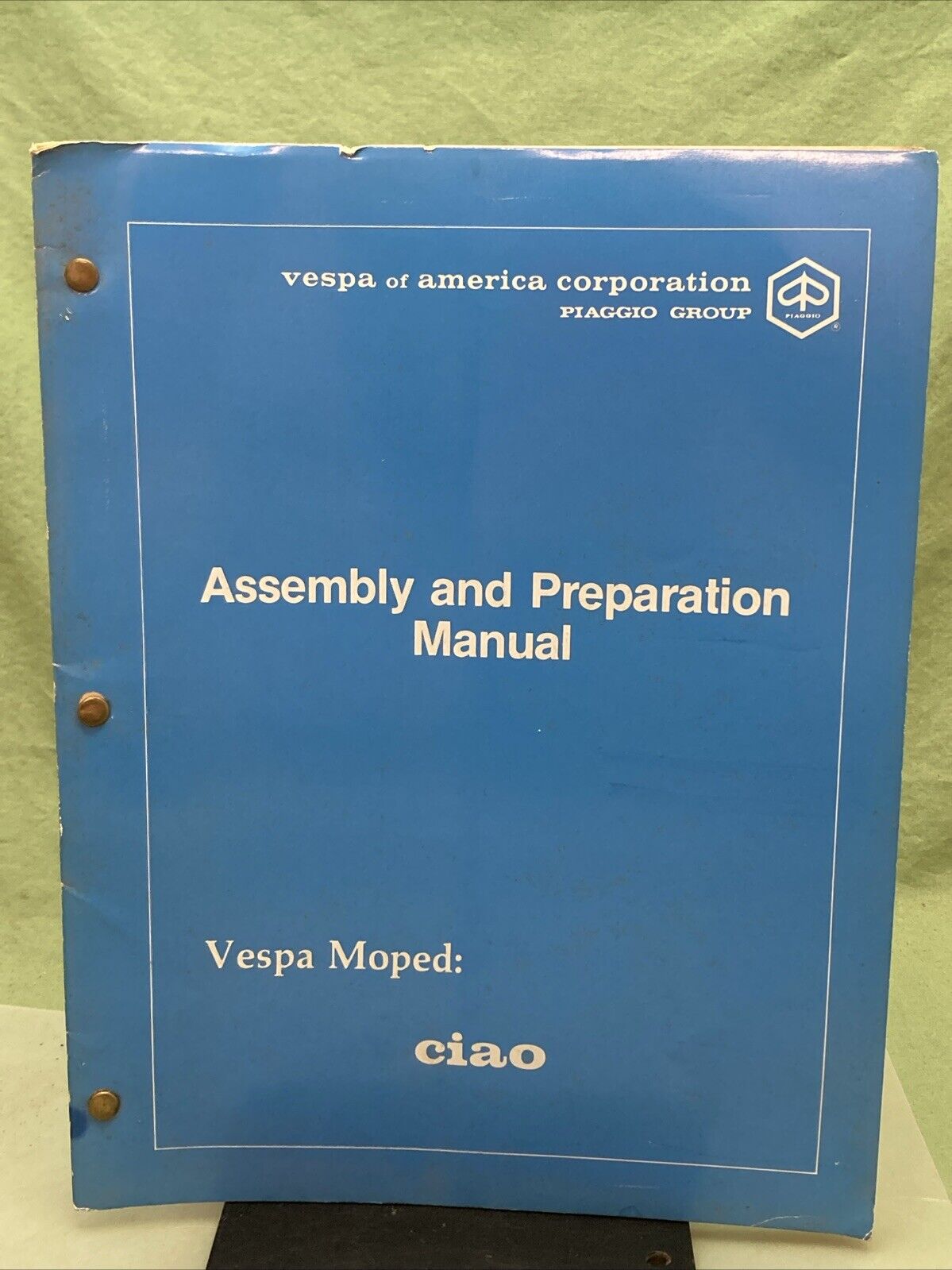 GENUINE VESPA CIAO ASSEMBLY AND PREPARATION MANUAL