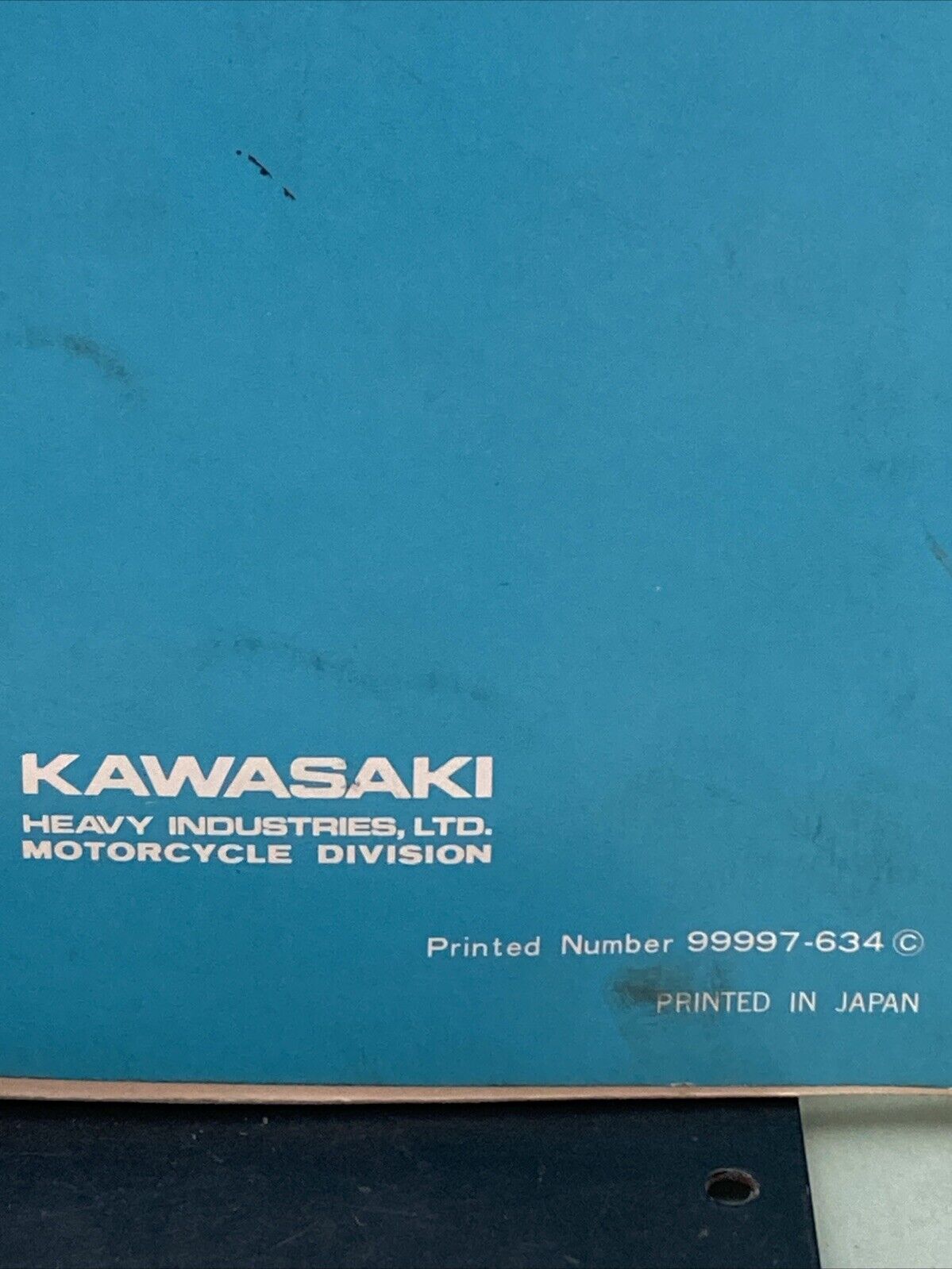 GENUINE KAWASAKI 99997-634 PARTS CATALOG KX 125