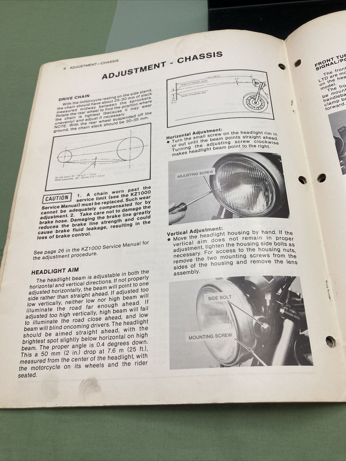 GENUINE KAWASAKI 99963-0034-01 KZ1000LTD SERVICE MANUAL SUPPLEMENT