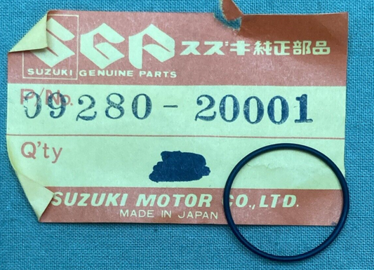 QTY 2 NEW GENUINE SUZUKI 09280-20001 O RING CENTER SHAFT; D:1.0,ID:19.5